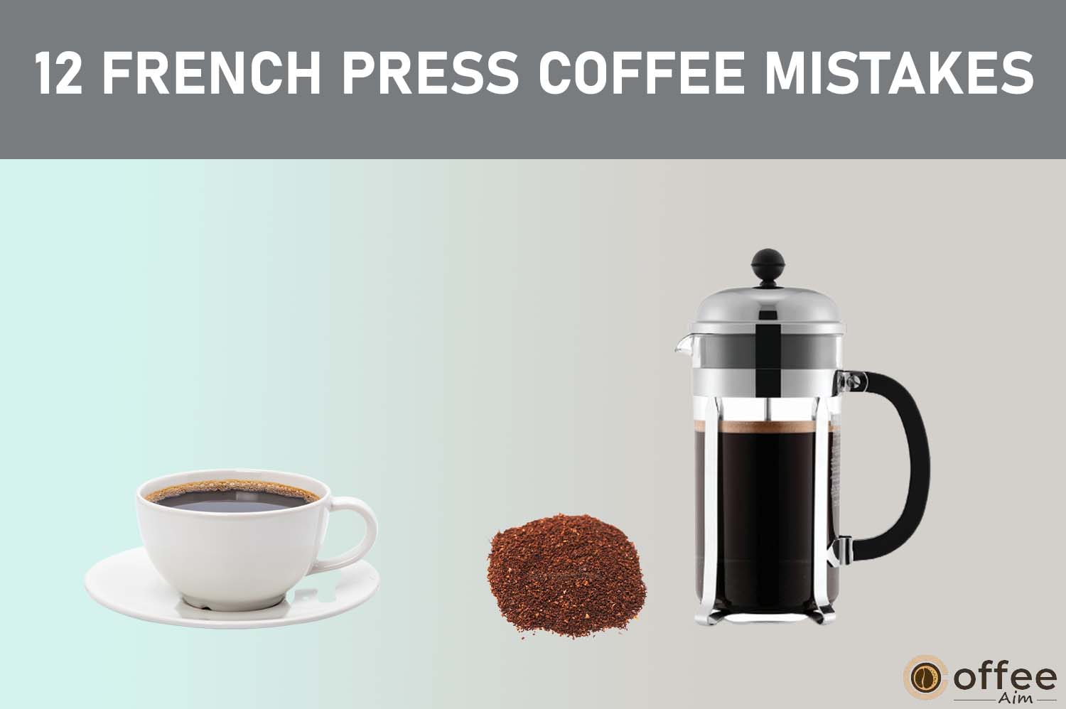 Featured image for the article "12 Common Mistakes that Can Muck Up Your French Press Coffee"