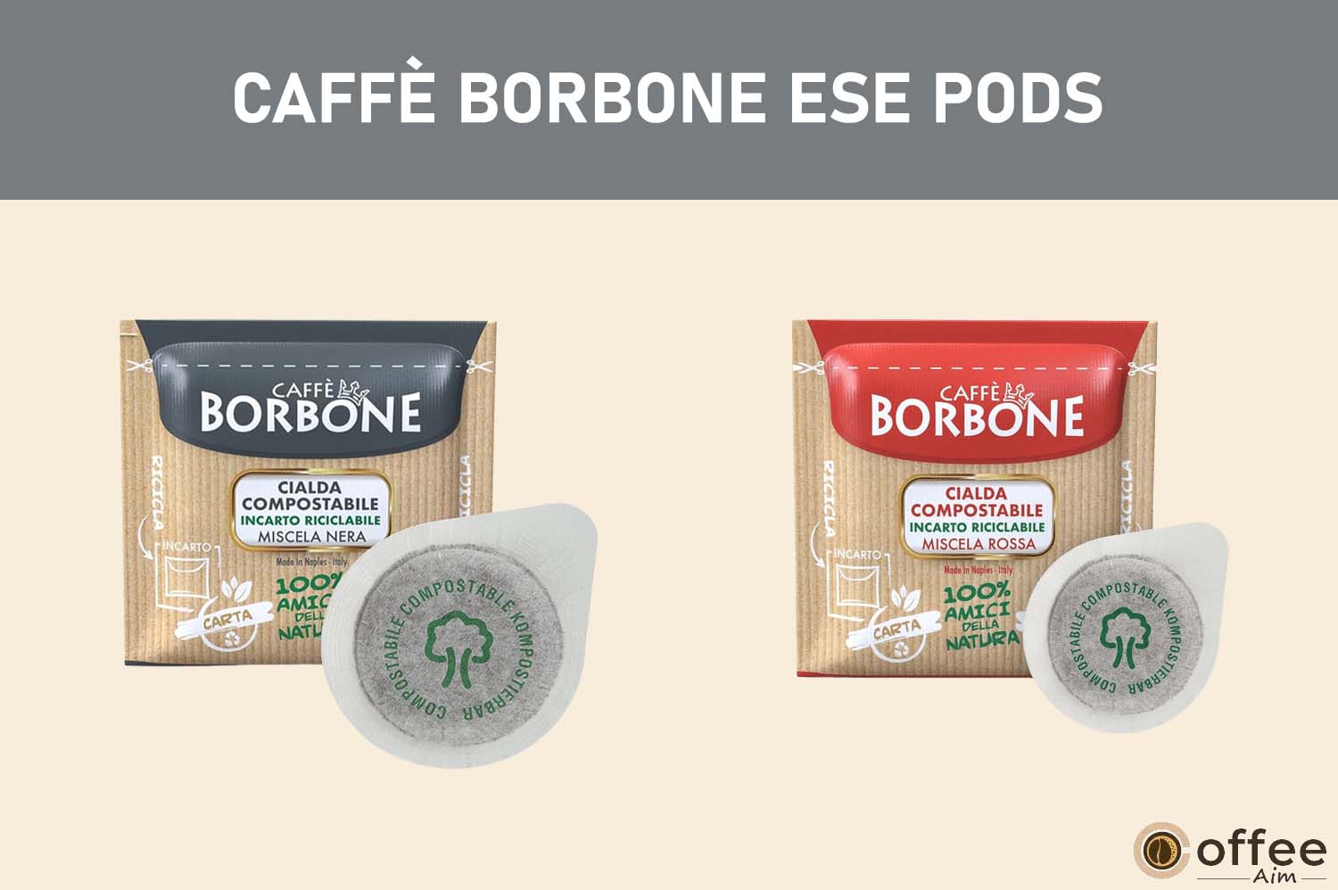 Featured image for the article "Caffè Borbone ESE Pods And How Do They Taste?"