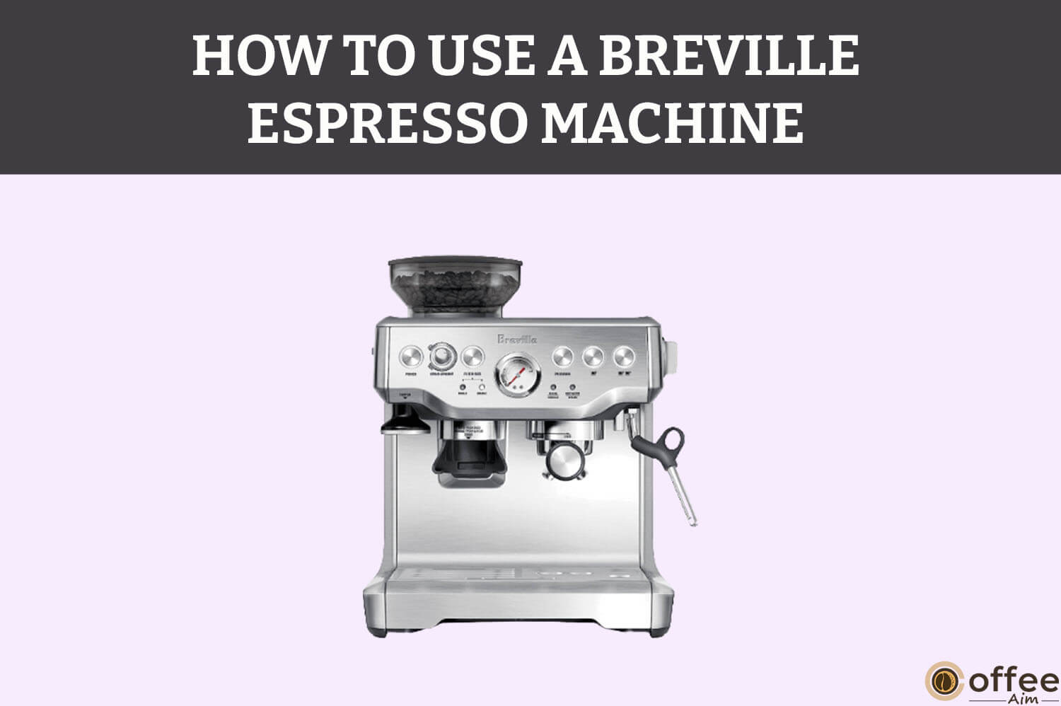 Featured image for the article "How to Use A Breville Espresso Machine"