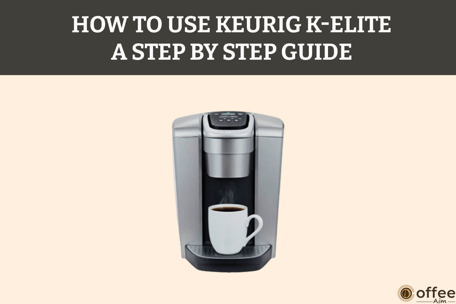Featured image for the article "How to Use Keurig K-Elite — A Step By Step Guide"