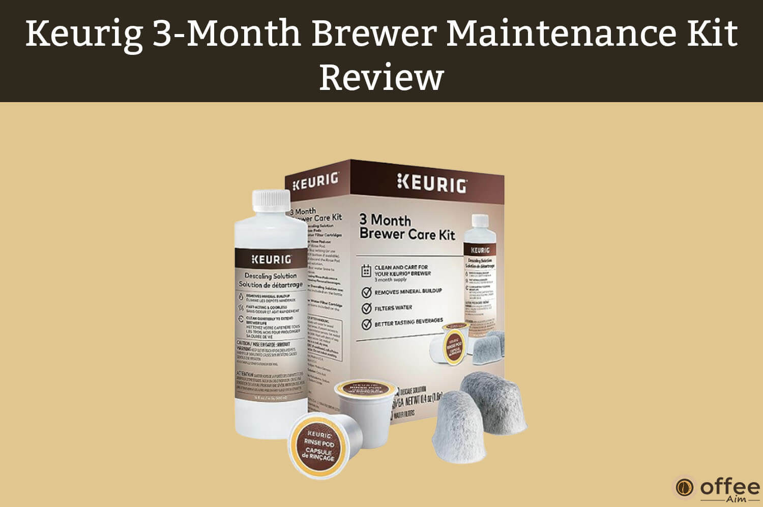 Featured image for the article"Keurig 3 Month Brewer Maintenance Kit Review"