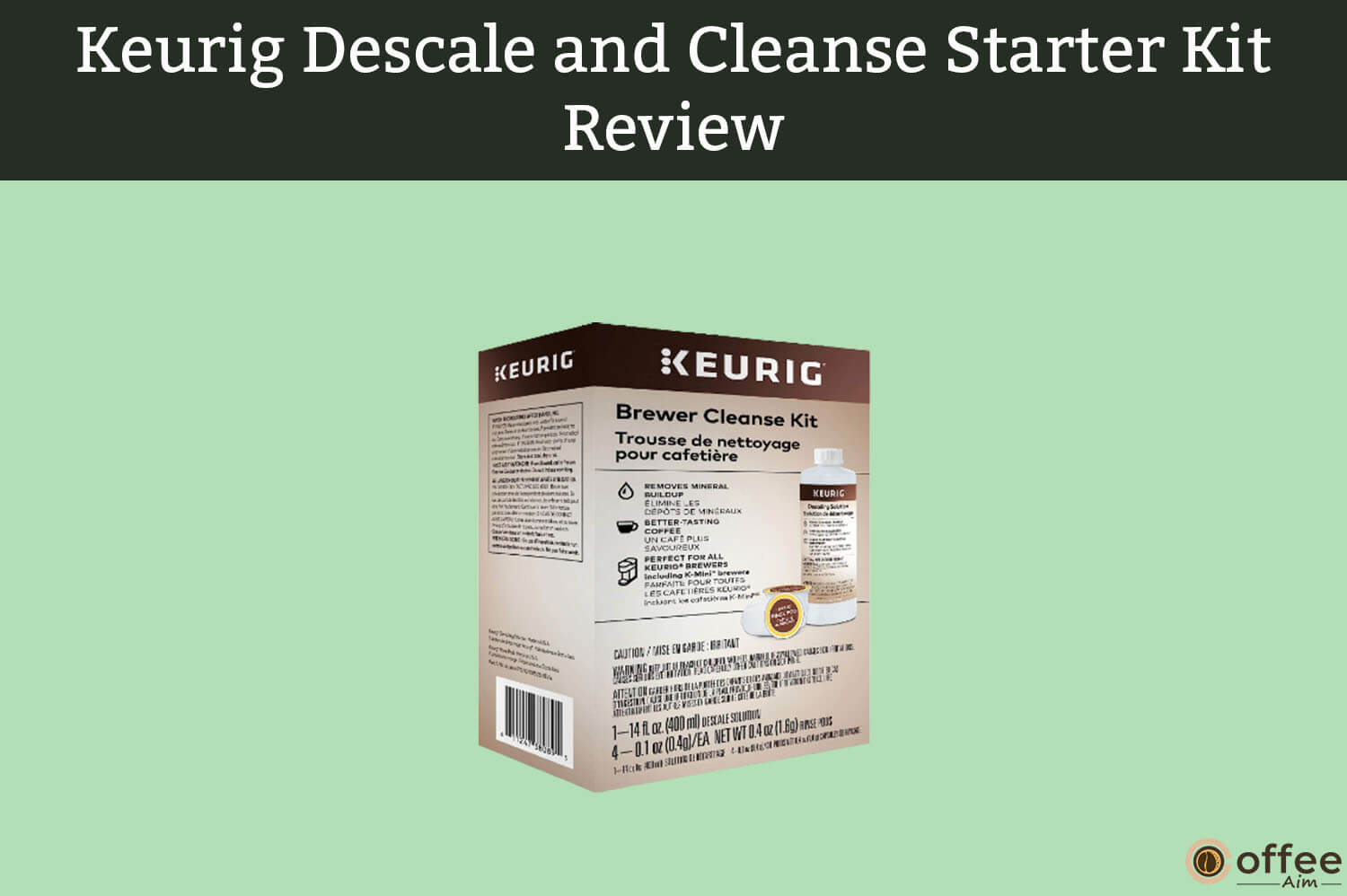 Featured image for the article "Keurig Descale and Cleanse Starter Kit Review"