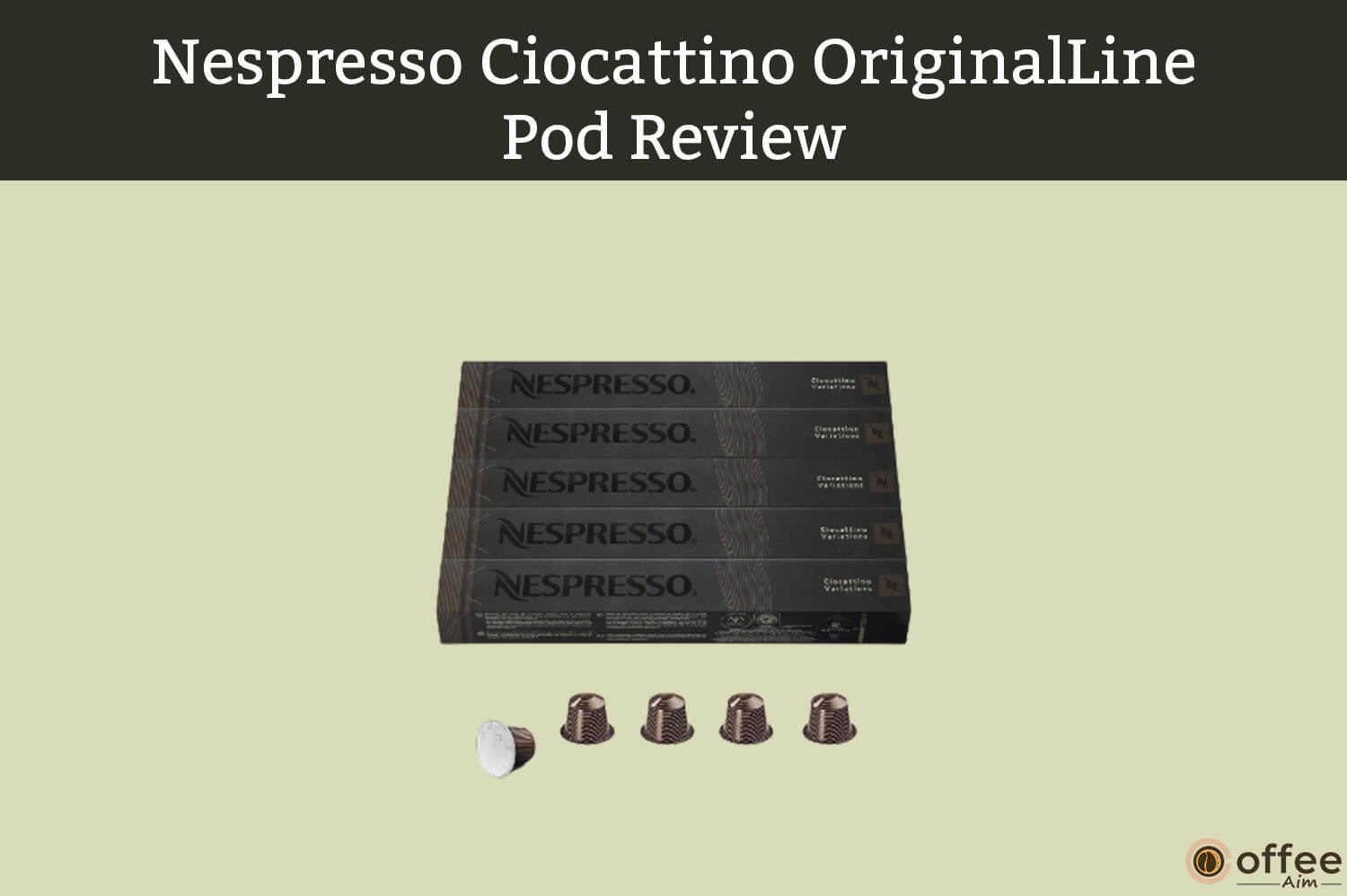 Featured image for the article"Nespresso Ciocattino OriginalLine Pod Review"