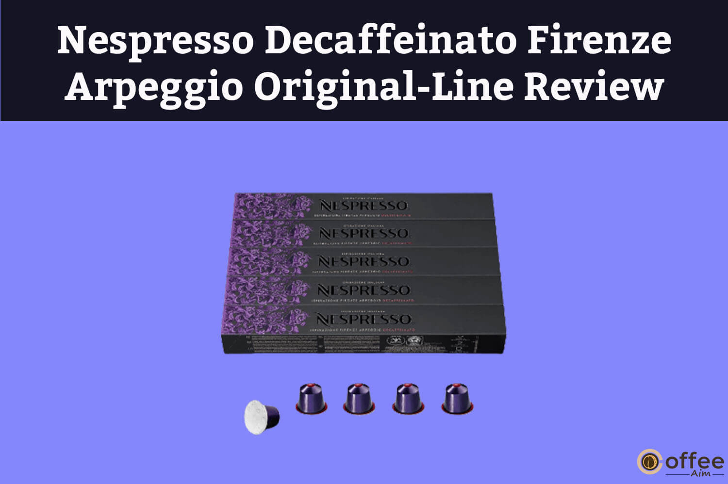 Featured image for the article "Nespresso Decaffeinato Firenze Arpeggio Original-Line Review"