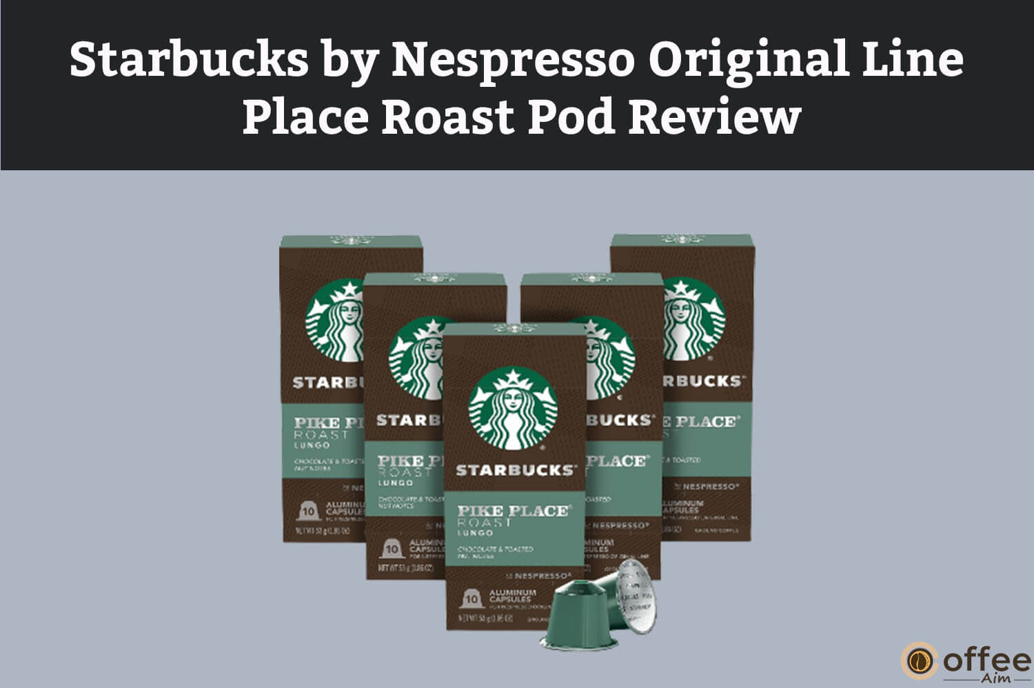 Featured image for the article "Starbucks by Nespresso Original Line Pike Place Roast Pod Review"