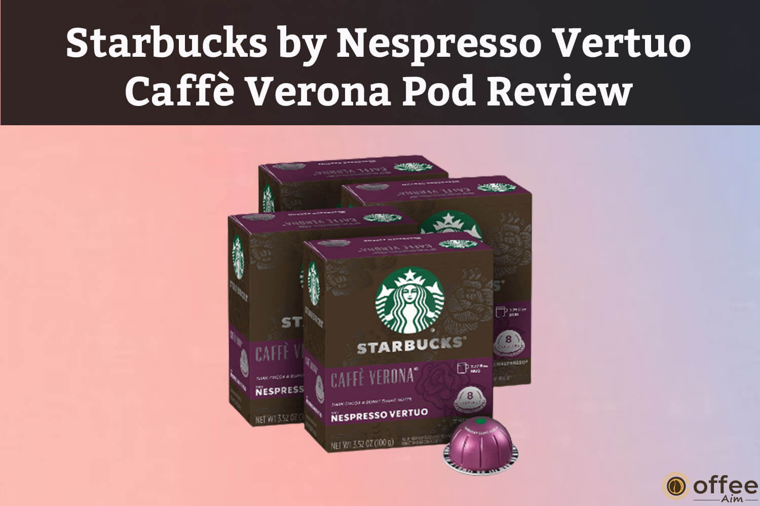 Featured image for the article "Starbucks by Nespresso Vertuo Caffè Verona Pod Review"