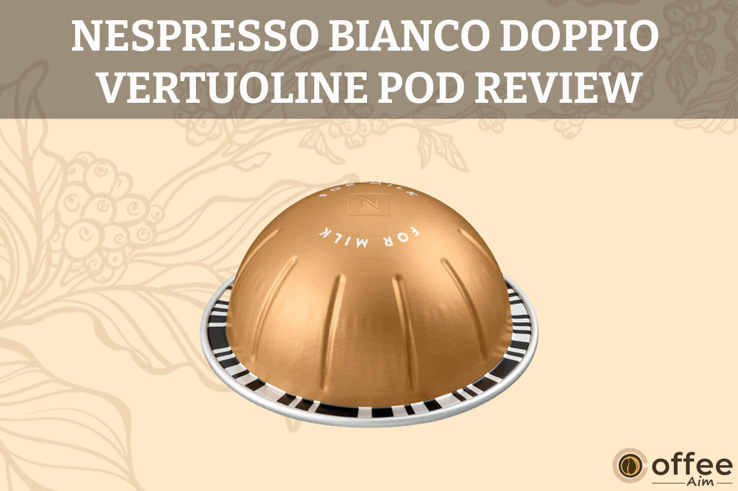 Featured image for the article "Nespresso Bianco Doppio Vertuo Pod Review "