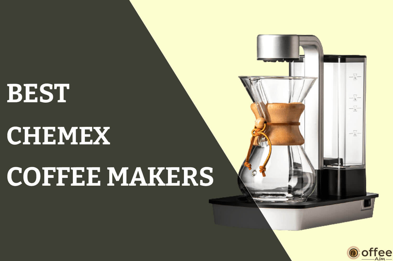 Feature image for the article "Best Chemex Coffee Makers"