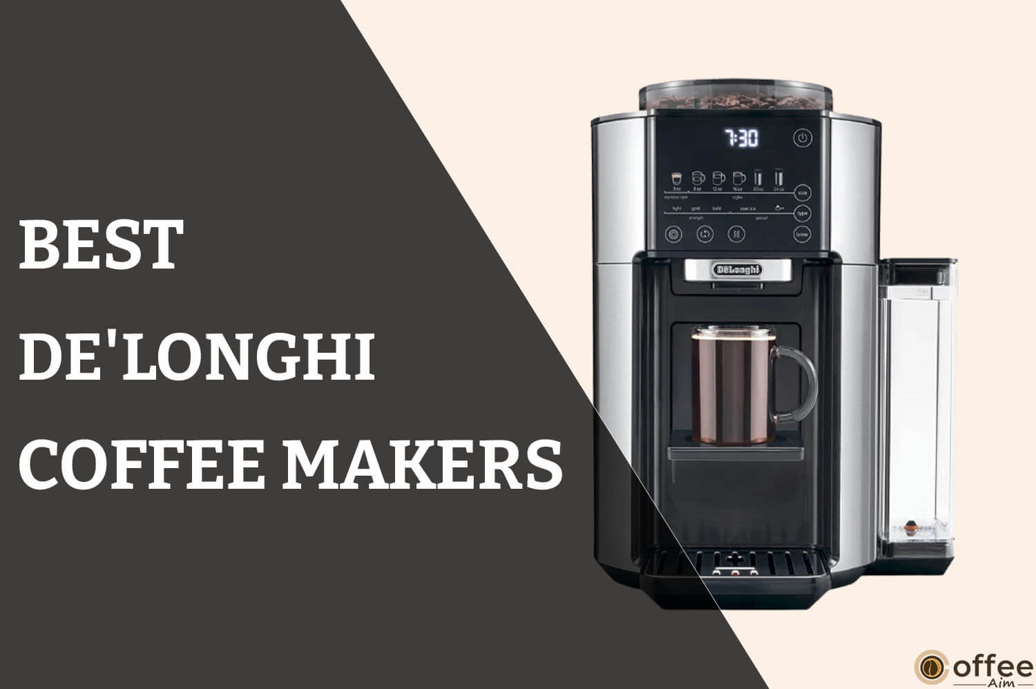 Feature image for the article "Best De'Longhi Coffee Makers"