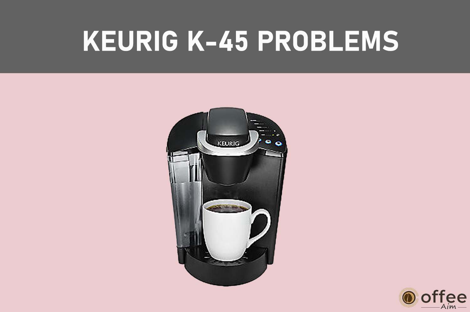 Feature image for the article "Keurig K-45 problems"