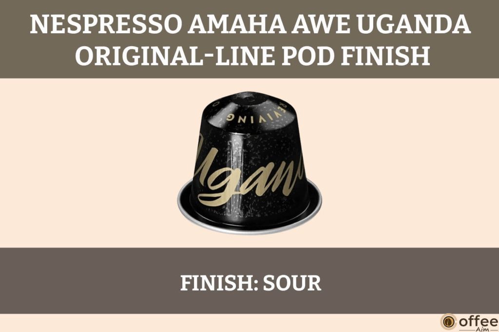 This image captures the delightful finish of Nespresso Amaha Awe Uganda OriginalLine Capsules.