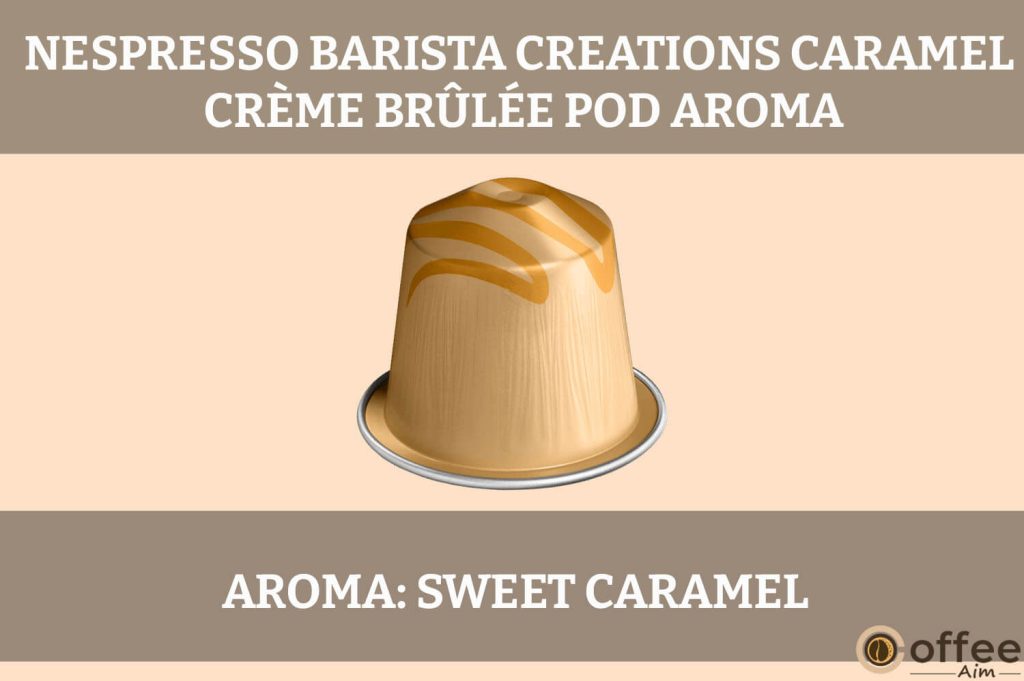 This image captures the delightful aroma of Nespresso Barista Caramel Creme Brulee OriginalLine Pod in our review.
