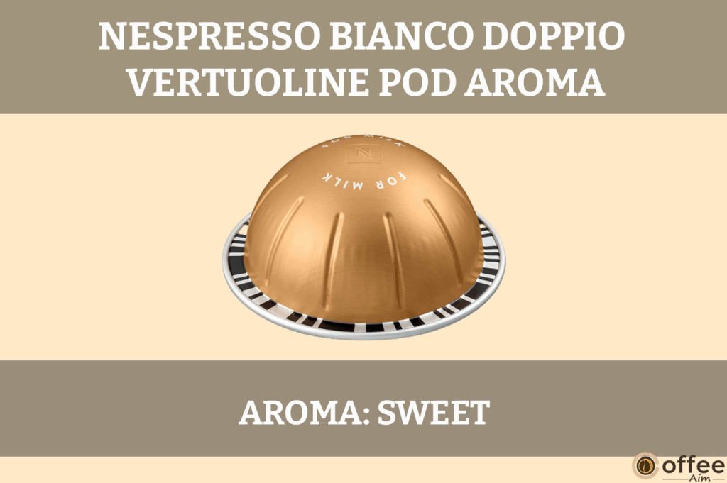This image captures the aromatic essence of Nespresso VertuoLine Bianco Doppio Coffee Pods, detailed in our review article.