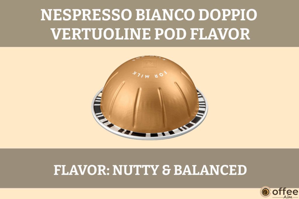 This image captures the essence of Nespresso VertuoLine Bianco Doppio Coffee Pods, enhancing the "Nespresso Bianco Doppio Vertuo Pod Review."