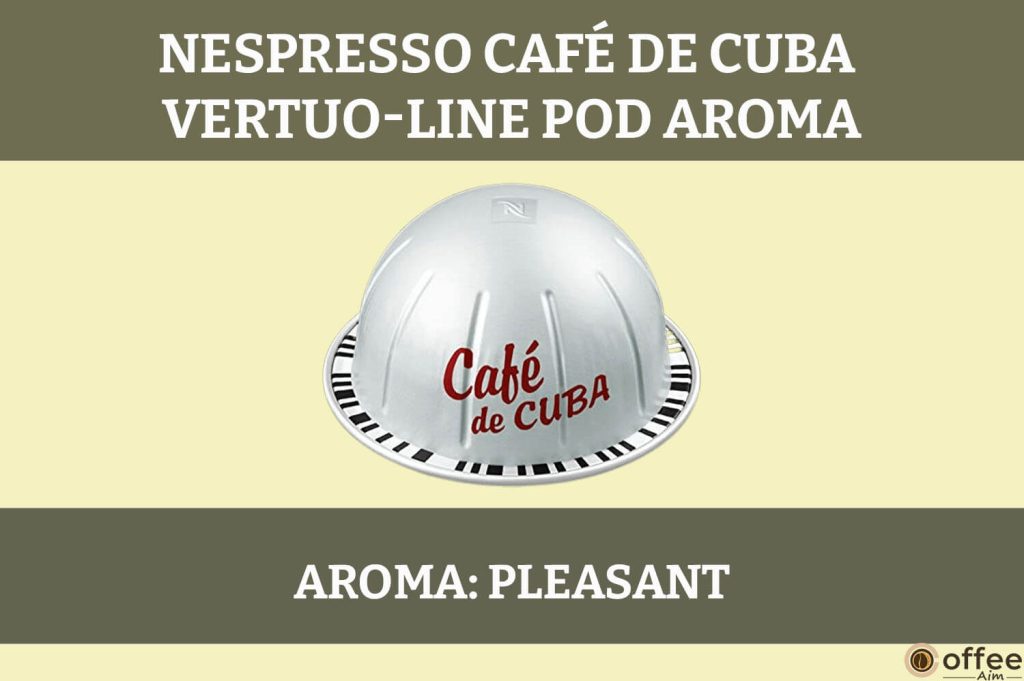 This image captures the aromatic essence of Nespresso Café de Cuba VertuoLine Pods in our review.