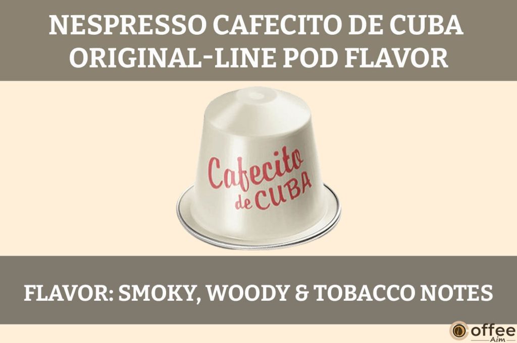 This image captures the "Flavor" of Nespresso Cafecito De Cuba Original-Line Pods in our review.