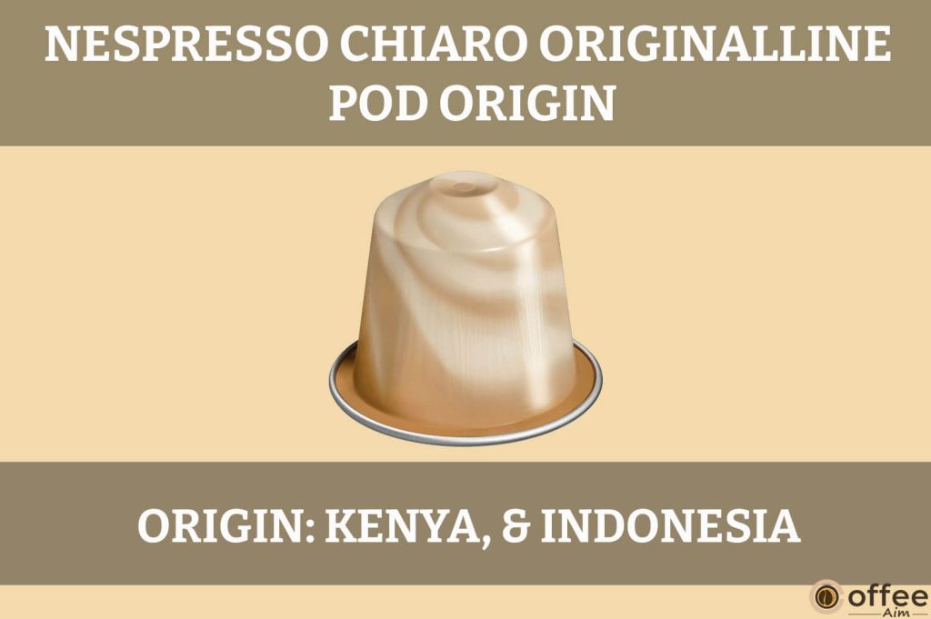 This image showcases the "Origin" of Nespresso Chiaro OriginalLine Pod.