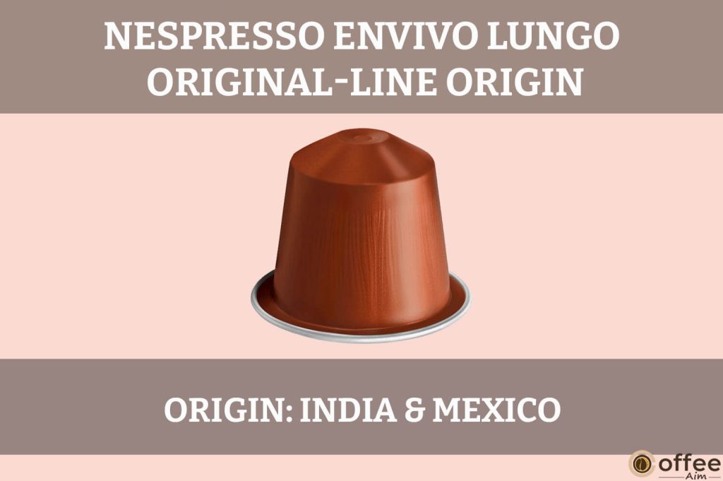 This image showcases the Nespresso Envivo Lungo Original-Line Pod's origin for the "Nespresso Envivo Lungo Original-Line Review" article.