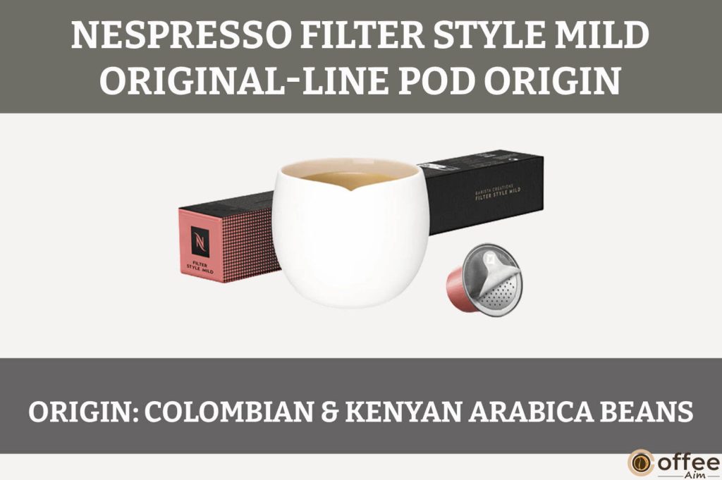 This image illustrates the "Origin" of the Filter Style Mild Nespresso OriginalLine Pod as part of our comprehensive review.
