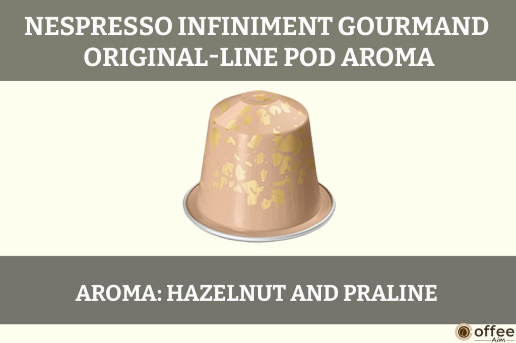 this image describes the 'aroma' of Nespresso infiniment Gourmand OriginalLine Pod for the article "Nespresso Infiniment Gourmand OriginalLine Pod Review"