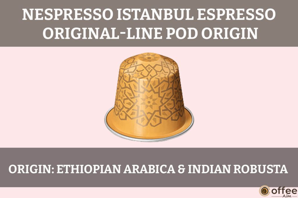 The Nespresso Istanbul Espresso Pod's origin exudes a rich blend of Turkish coffee culture, creating a unique and enticing experience.