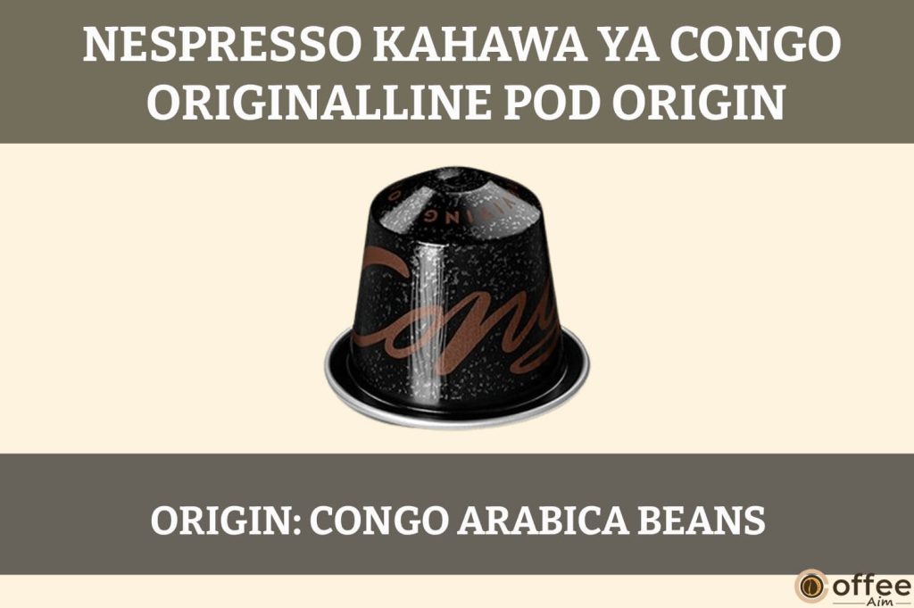 The image illustrates the origin of the Kahawa Ya Congo OriginalLine Nespresso Pod, enhancing our review with visual insight.