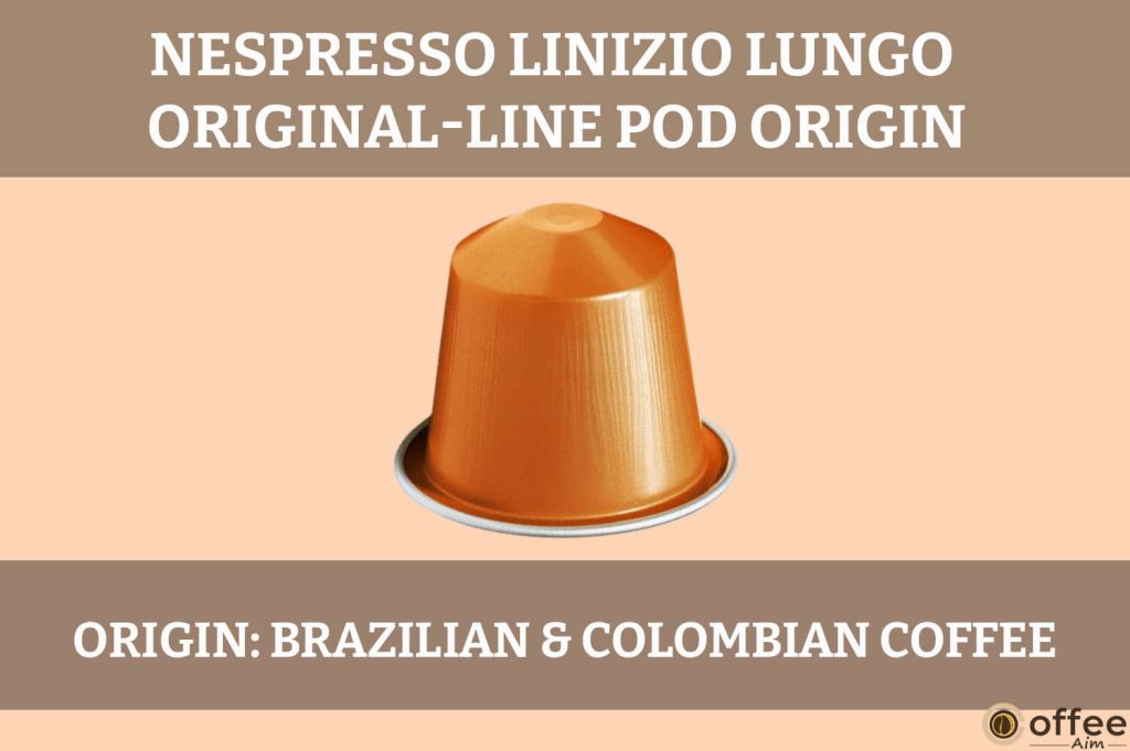 
The image depicts the origin story of the Nespresso Linizio Lungo Original-Line Pod, adding depth to our review.