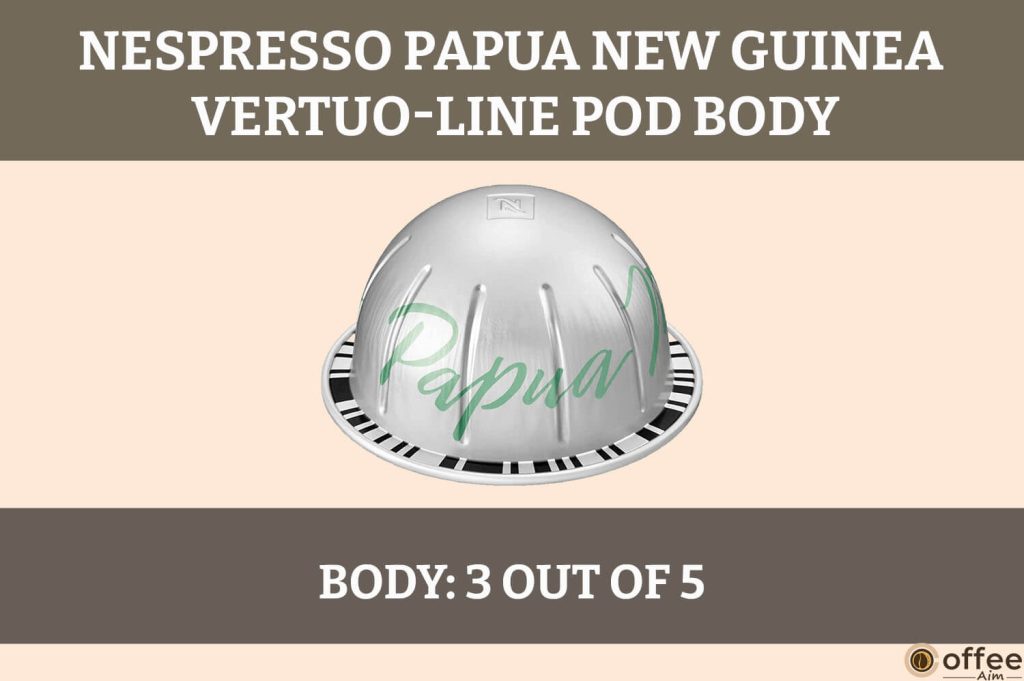 
The Papua New Guinea Nespresso Vertuo Pod features a robust body with earthy notes, a distinct aroma, and a rich taste profile.