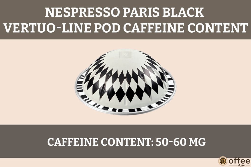 "Robust caffeine infusion fuels the Paris Black VertuoLine Pod, invigorating your palate with bold morning energy."