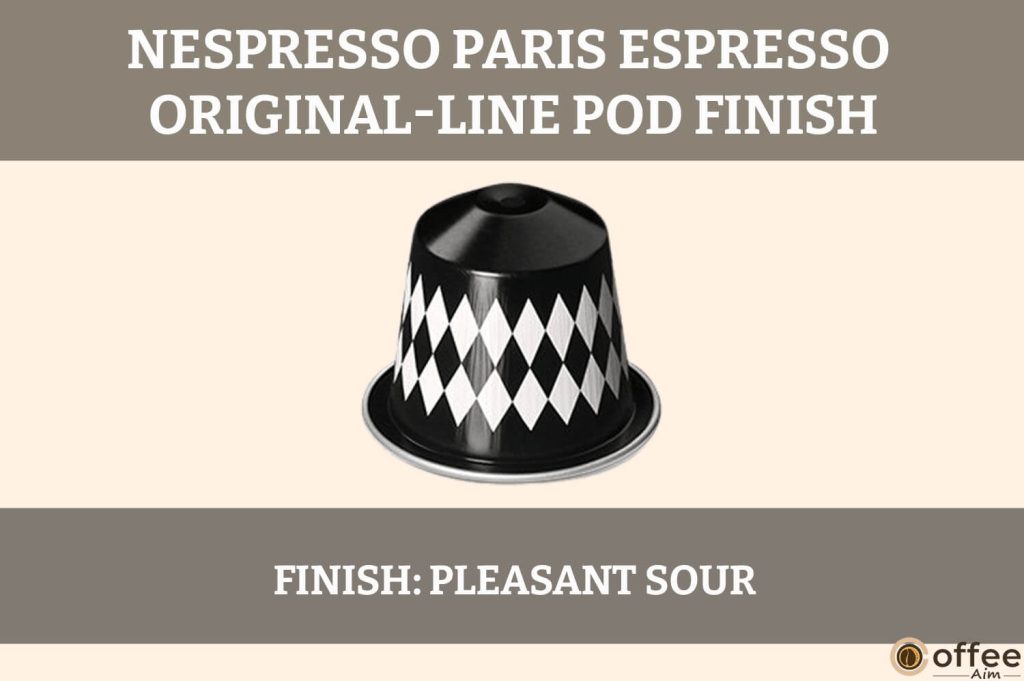 Image depicts the Nespresso Paris Espresso OriginalLine Pod's finish, enhancing the Nespresso Paris Espresso OriginalLine Pod Review article.