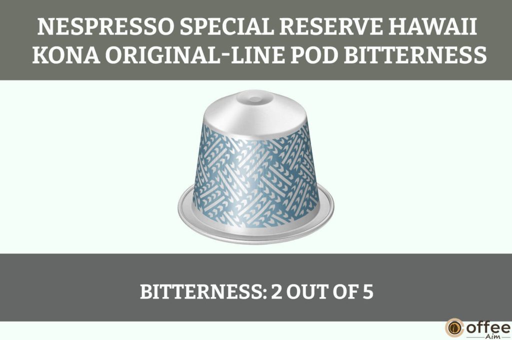 The image captures the nuanced bitterness of the Hawaii Kona Nespresso OriginalLine Espresso Pod, enhancing its rich flavor profile.