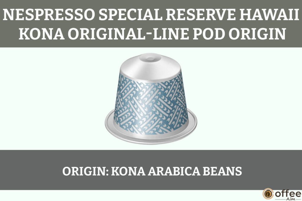 This image depicts the Hawaiian origin of the Nespresso OriginalLine Espresso Pod. Discover the essence of Kona in every sip.