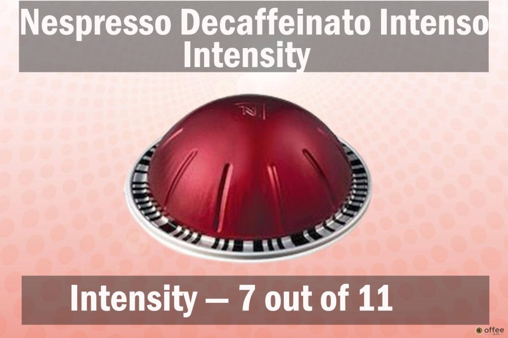 This image illustrates Nespresso Decaffeinato Intenso's intensity for the "Nespresso Decaffeinato Intenso Review" article.