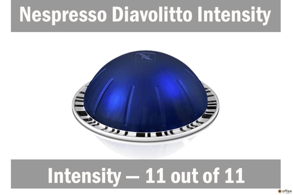 Illustrating Diavolitto Nespresso Vertuoline Pod Intensity
