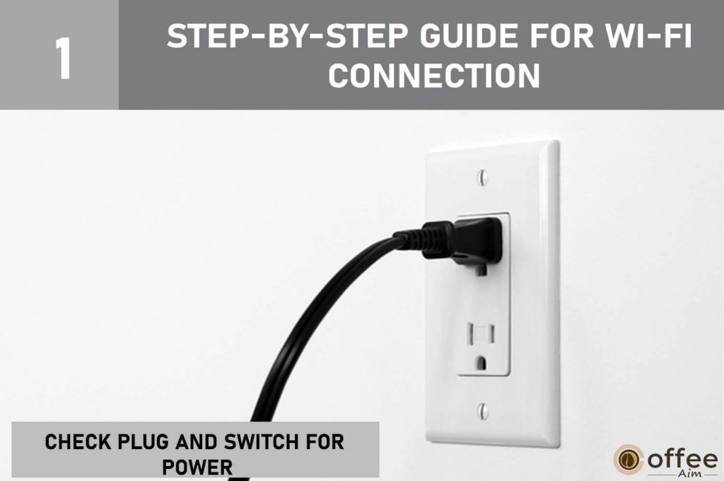 This image depicts the step "Ensure that the Machine is Correctly Plugged in and Switched On" from the article "How to Connect Nespresso Vertuo Creatista to Wi-Fi and Bluetooth?"




