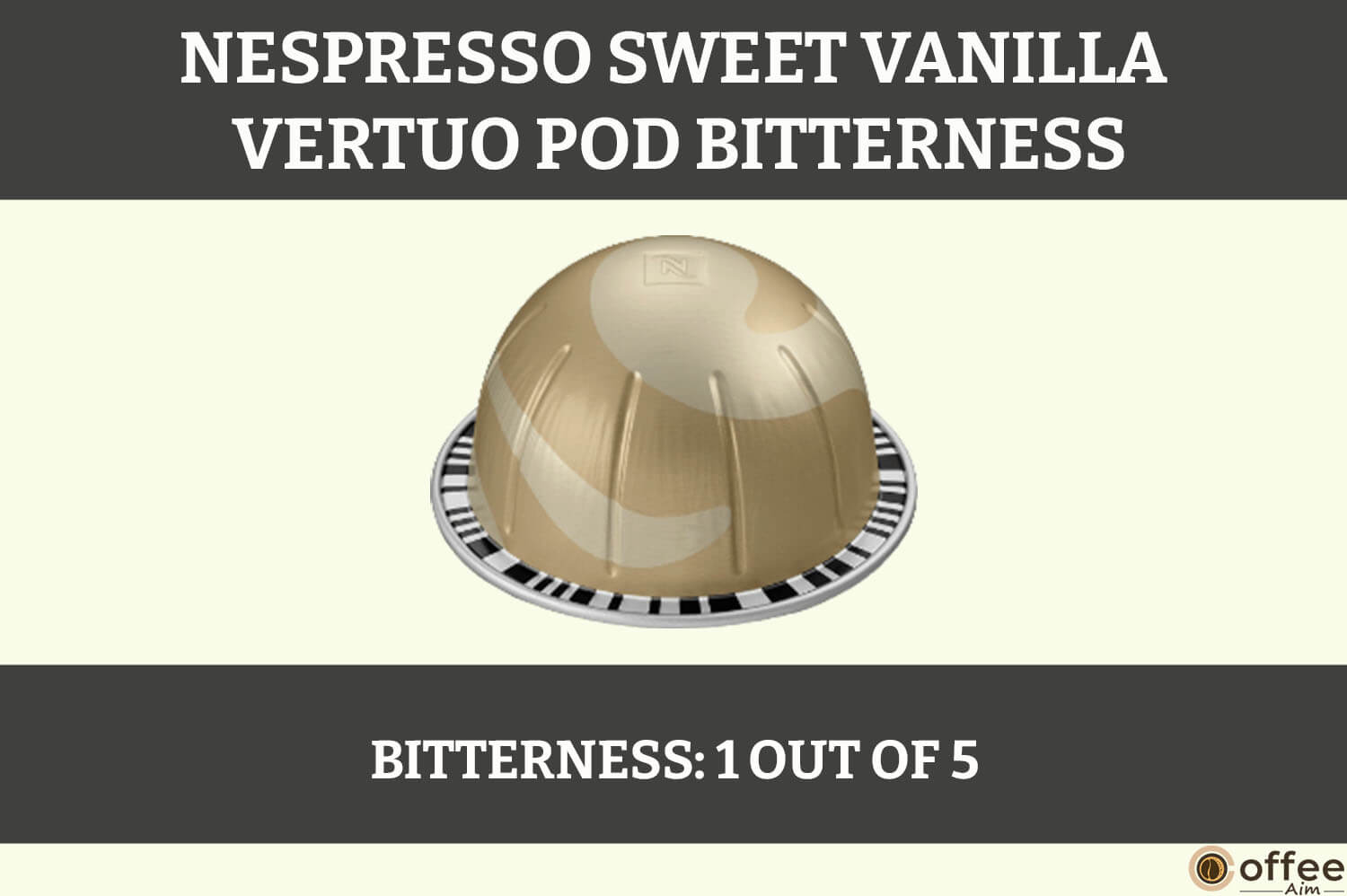 This image captures the essence of the Nespresso Sweet Vanilla Vertuo Pod, illustrating its distinctive flavor profile for the article titled 'Nespresso Sweet Vanilla Vertuo Pod Review'